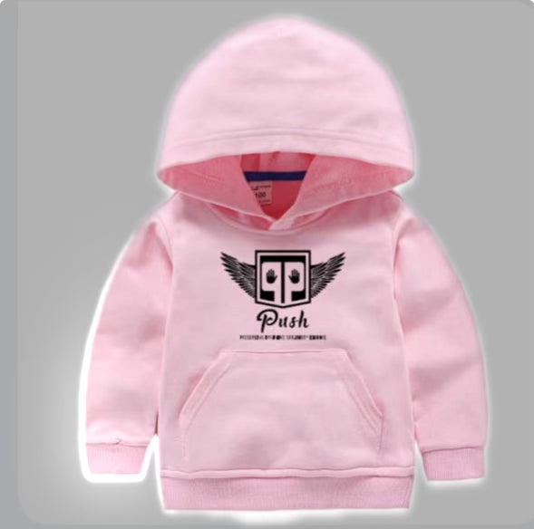 Toddler Pink Push For Breast Cancer Awareness Hoodie